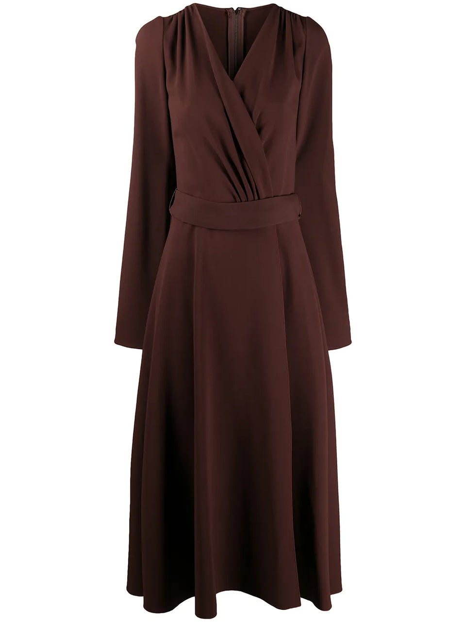 belted longuette dress