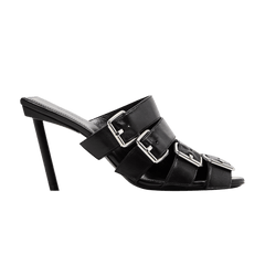 Balenciaga Wmns Buckle Strap Sandal 'Black Silver'