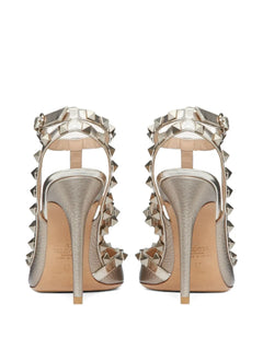 100mm Rockstud metallic pumps