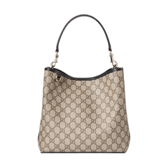 Gucci Emblem Small Shoulder Bag Beige