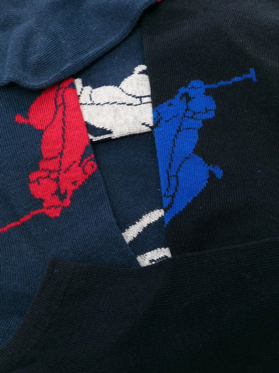 pony motif ankle socks