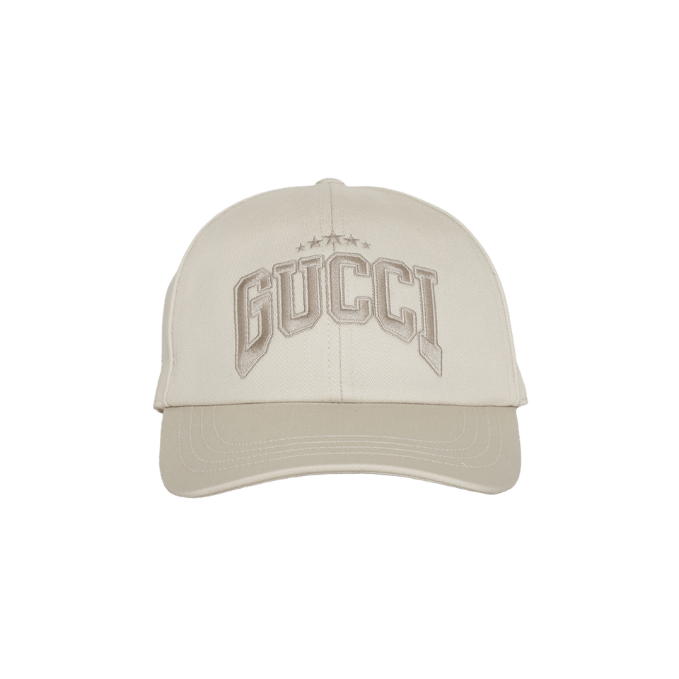 Gucci Embroidered Baseball Hat Sand