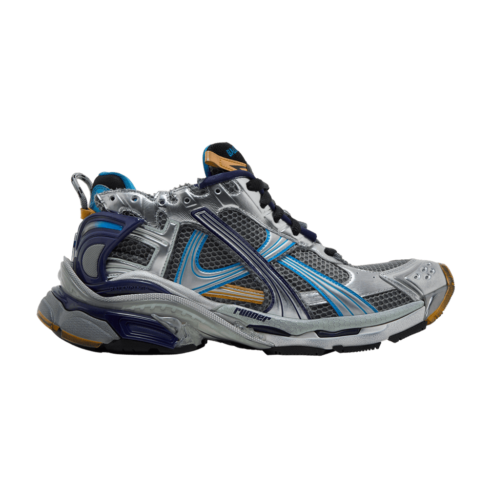 Balenciaga Runner Sneaker Grey Orange Aqua