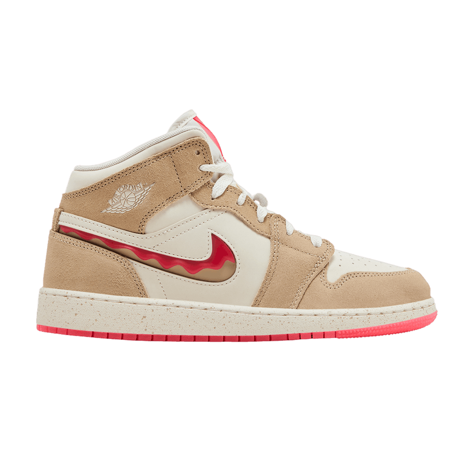 Air Jordan 1 Mid SE GS Peanut Butter & Jelly