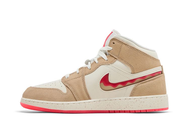 Air Jordan 1 Mid SE GS Peanut Butter & Jelly