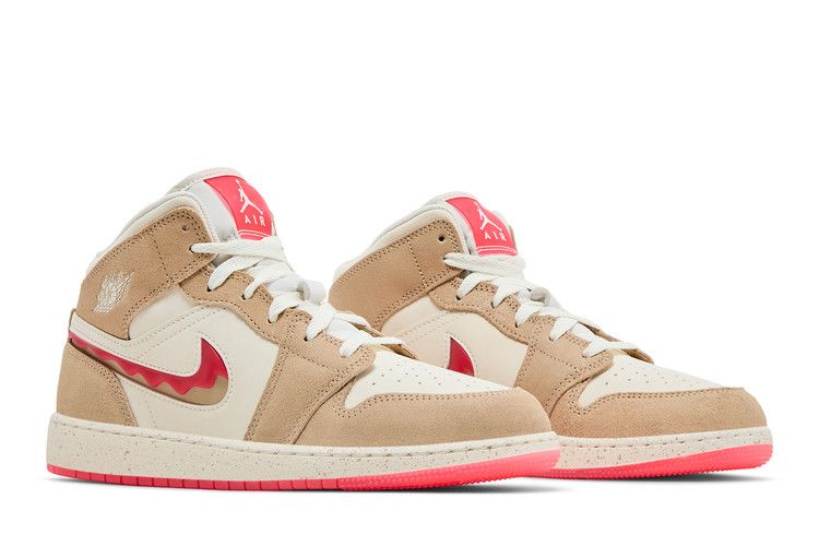 Air Jordan 1 Mid SE GS Peanut Butter & Jelly