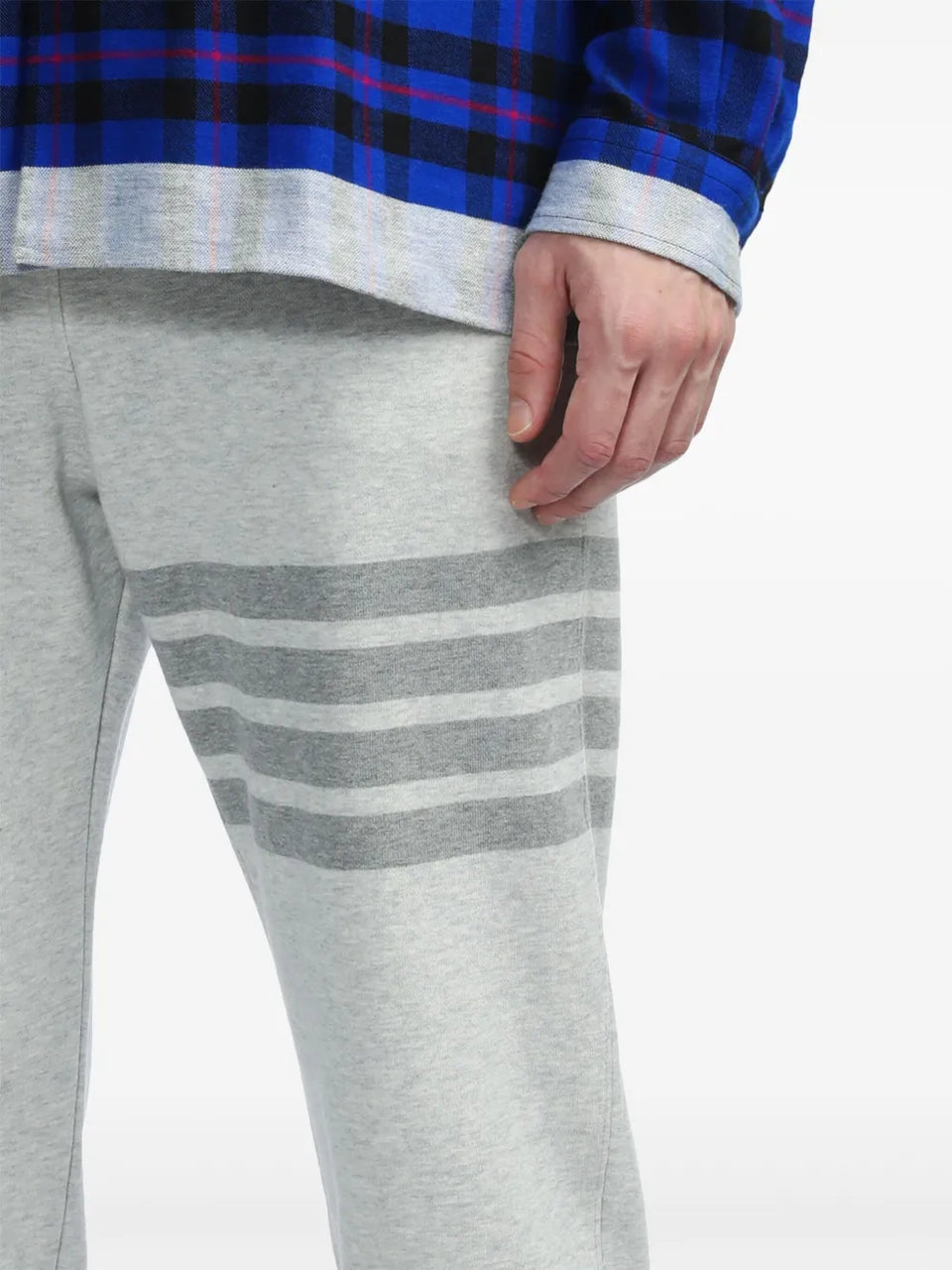 4-Bar-stripe cotton track pants