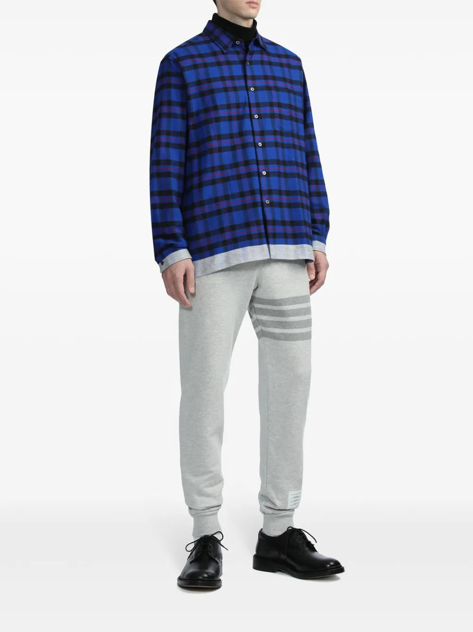 4-Bar-stripe cotton track pants
