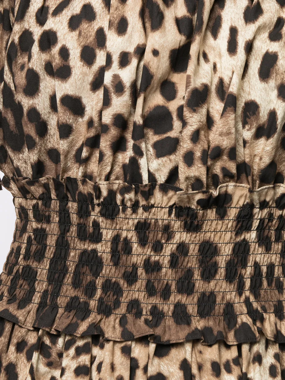 leopard-print short dress