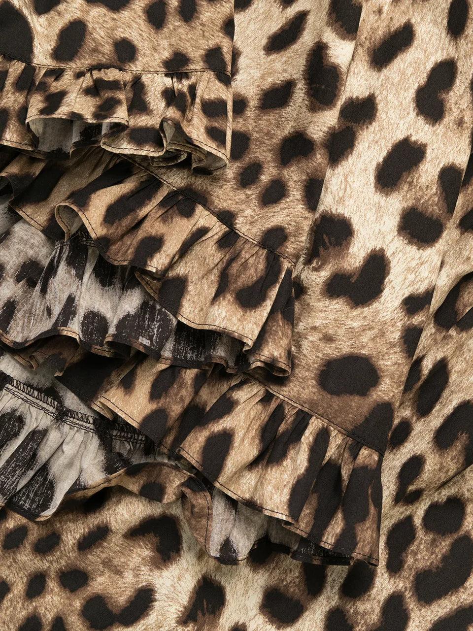 leopard-print short dress