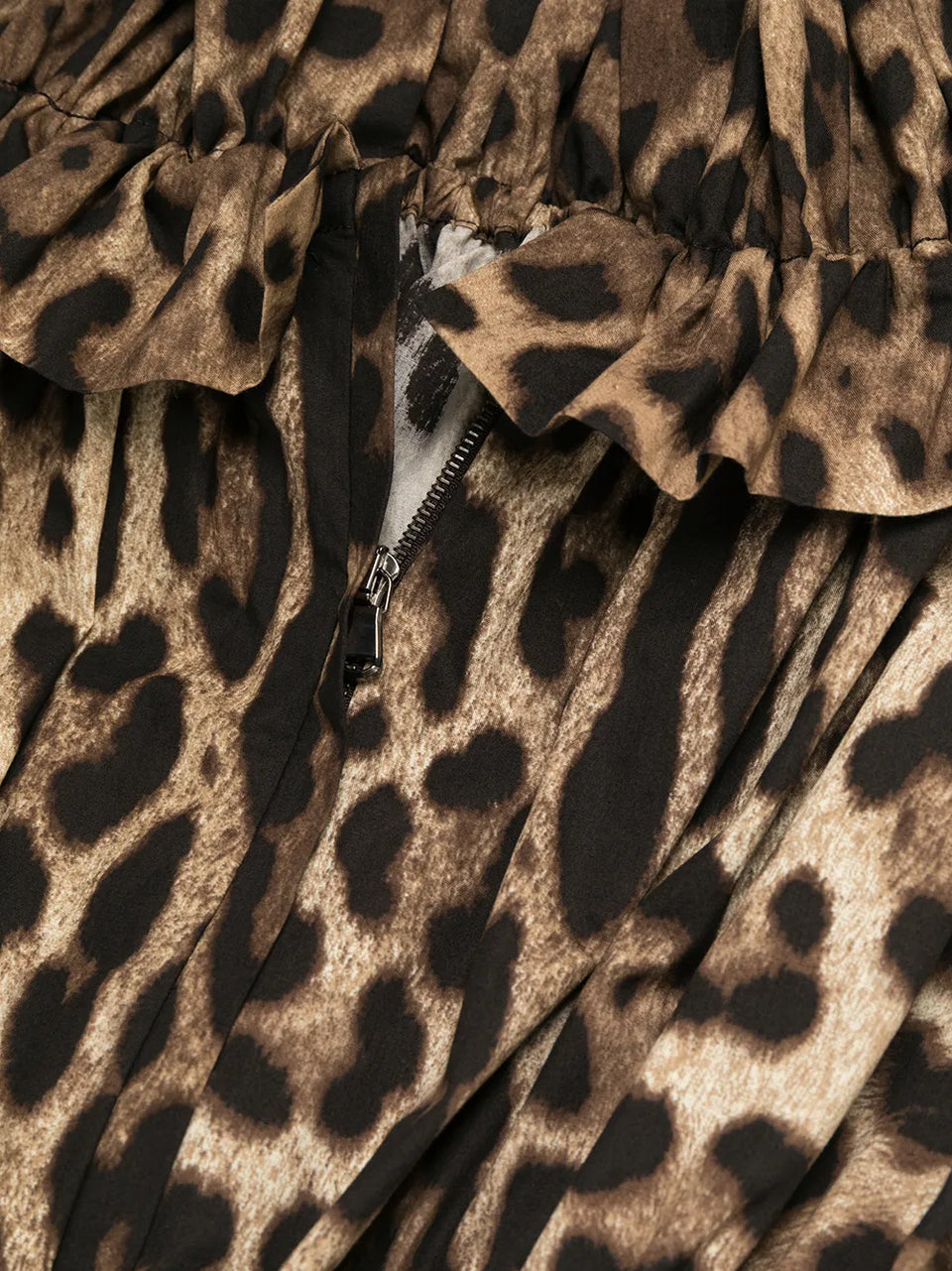 leopard-print short dress