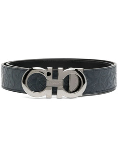 reversible Gancini buckle belt