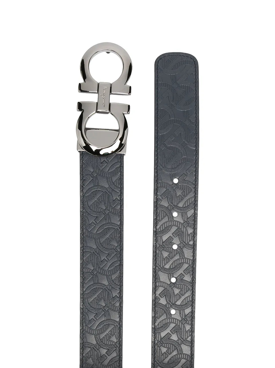 reversible Gancini buckle belt