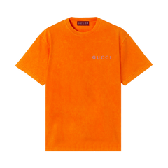 Gucci Printed Jersey T-Shirt Orange