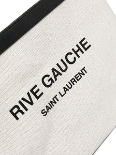 logo-print clutch