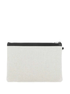 logo-print clutch