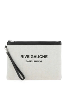 logo-print clutch