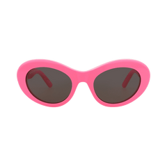 Balenciaga Round Sunglasses Pink/Grey