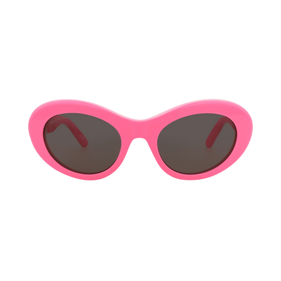 Balenciaga Round Sunglasses Pink/Grey