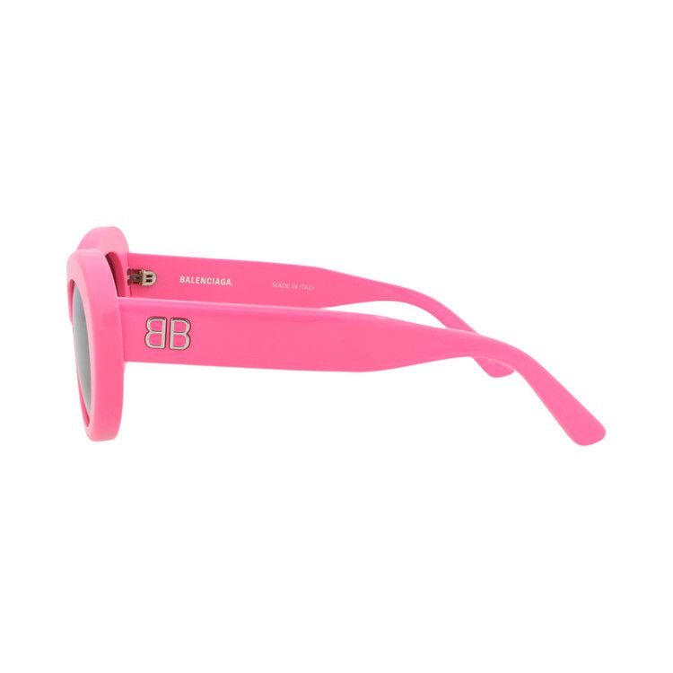 Balenciaga Round Sunglasses Pink/Grey