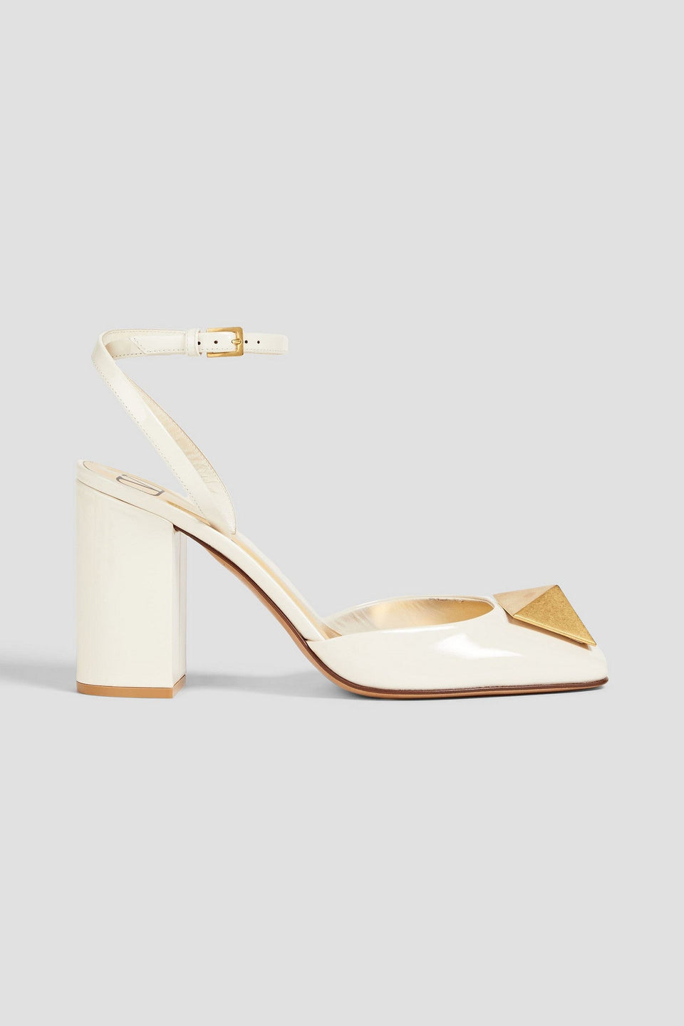 Valentino Garavani One Stud Leather Pumps Ivory Women's