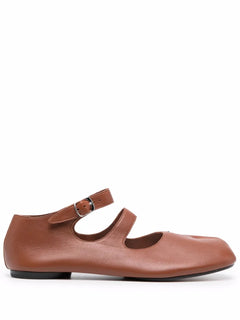Tabi leather ballerina shoes