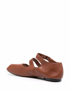 Tabi leather ballerina shoes