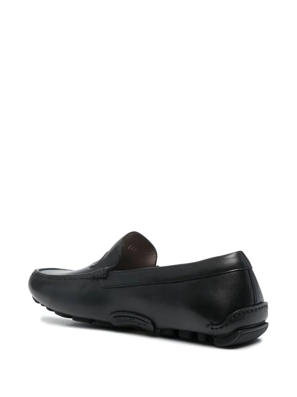 embossed-Gancini loafers