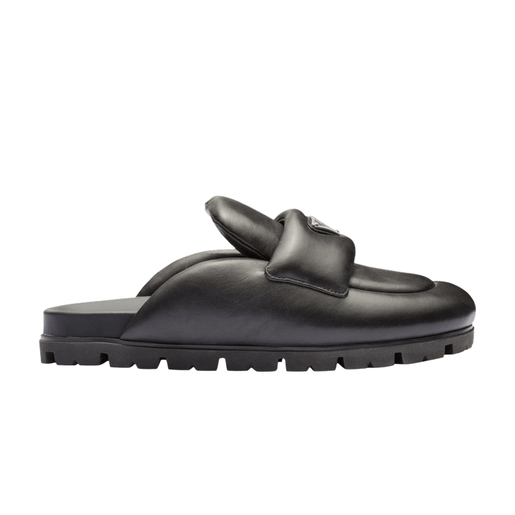 Prada Wmns Soft Padded Nappa Leather Sabots 'Black'
