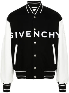 logo-emboosed bomber jacket
