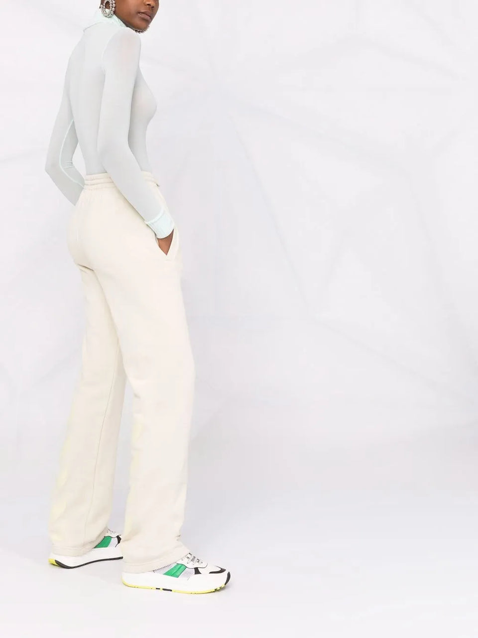 Diag stripe track pants