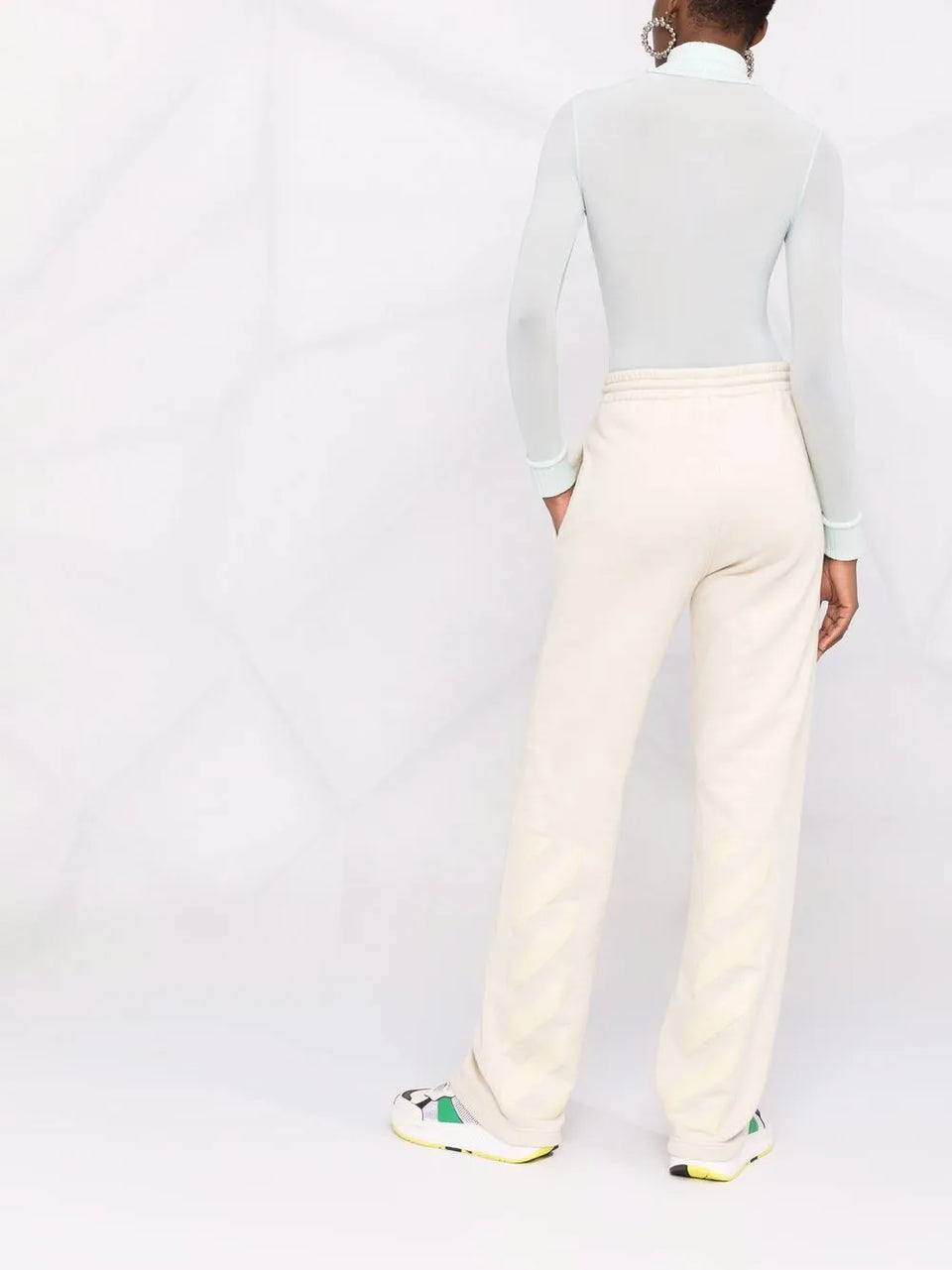 Diag stripe track pants