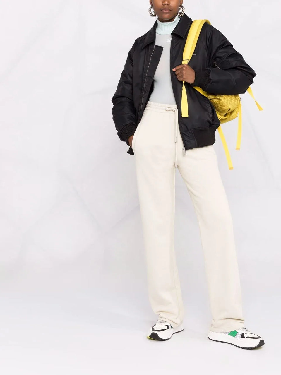 Diag stripe track pants