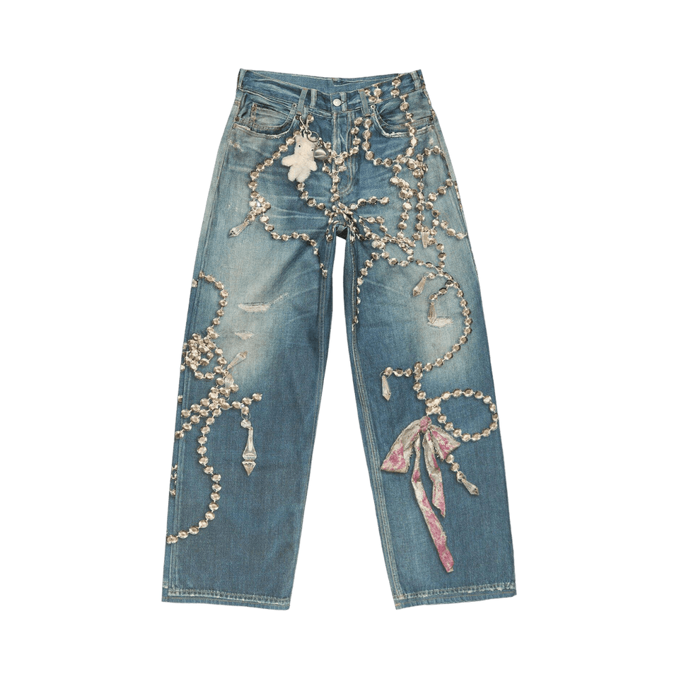 Acne Studios 1981 Loose Fit Jeans Mid Blue