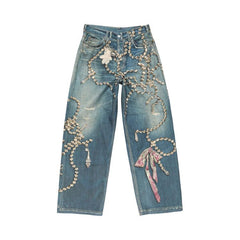 Acne Studios 1981 Loose Fit Jeans Mid Blue