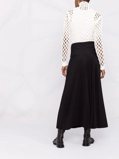 cut-out knitted jumper