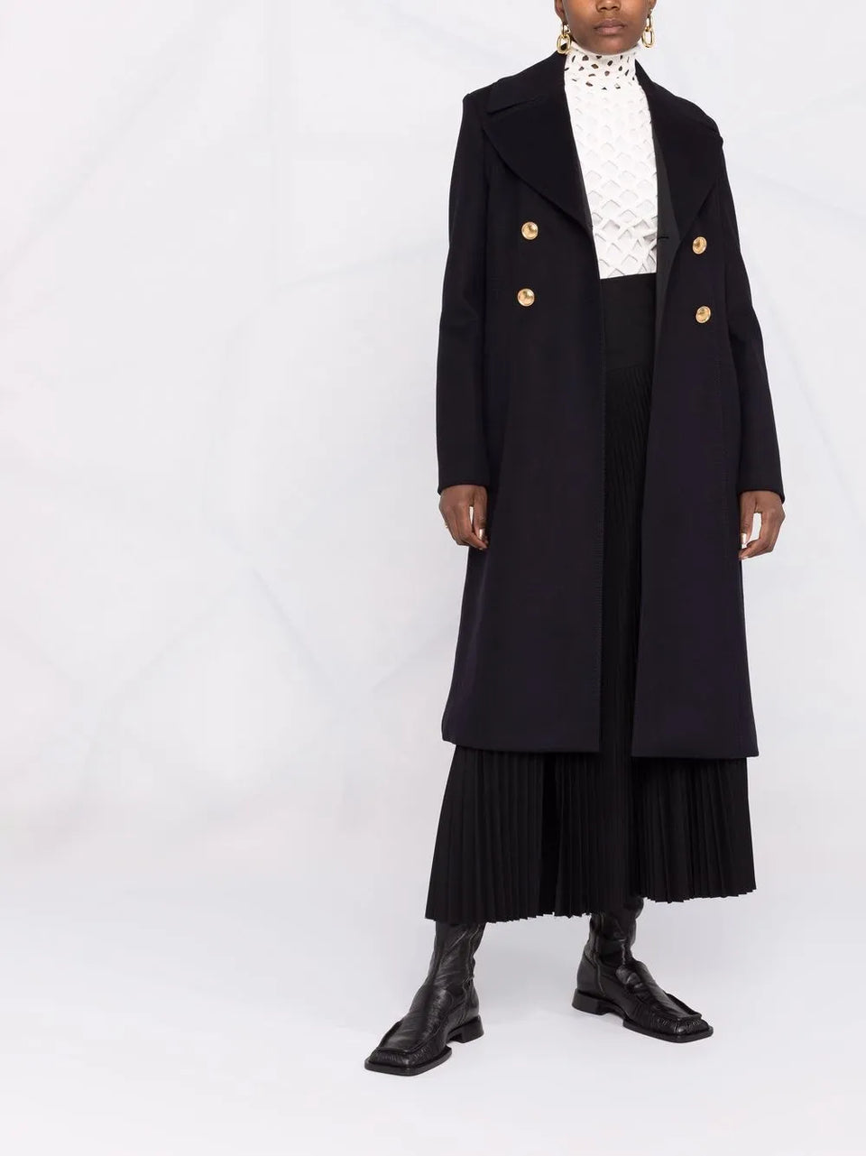 cut-out knitted jumper