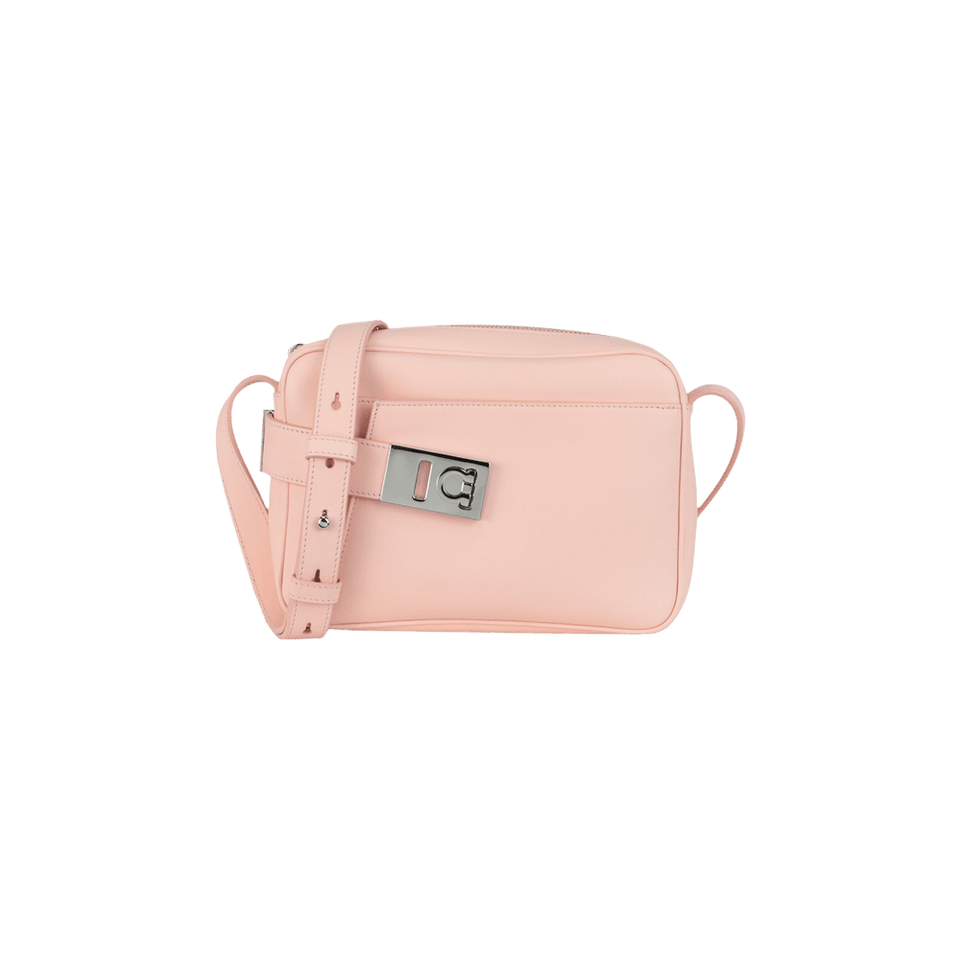 Ferragamo Small Archive Camera Case Crossbody Bag Light Pink