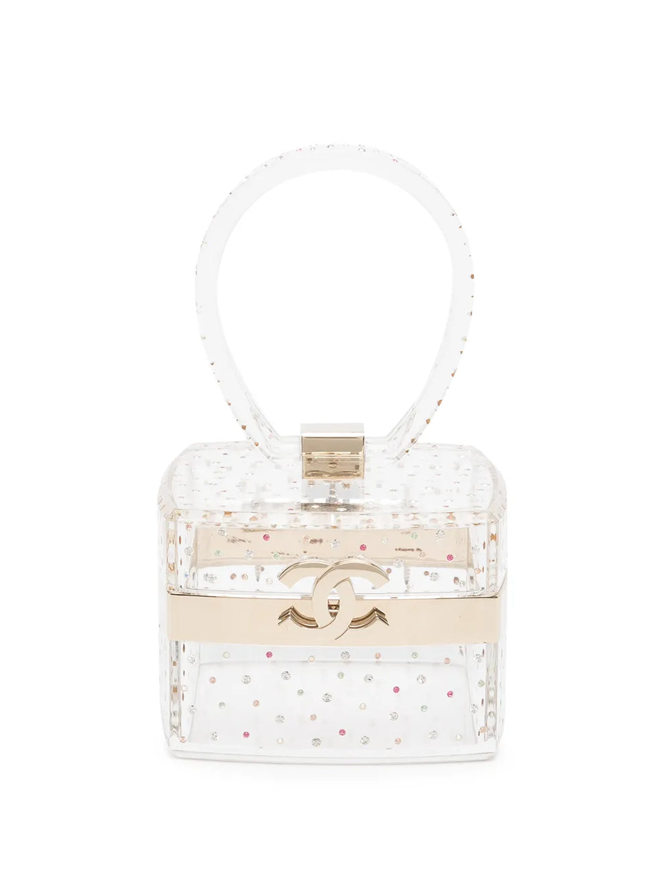2004 CC rhinestone-embellished vanity mini bag