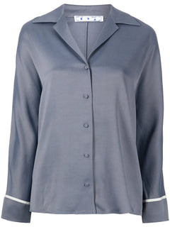 logo-print pajama shirt