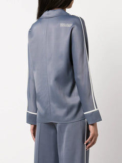 logo-print pajama shirt