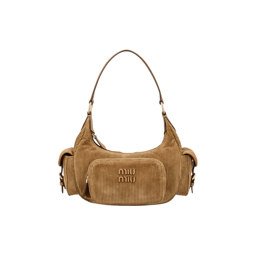 Miu Miu Corduroy Pocket Bag Cinnamon