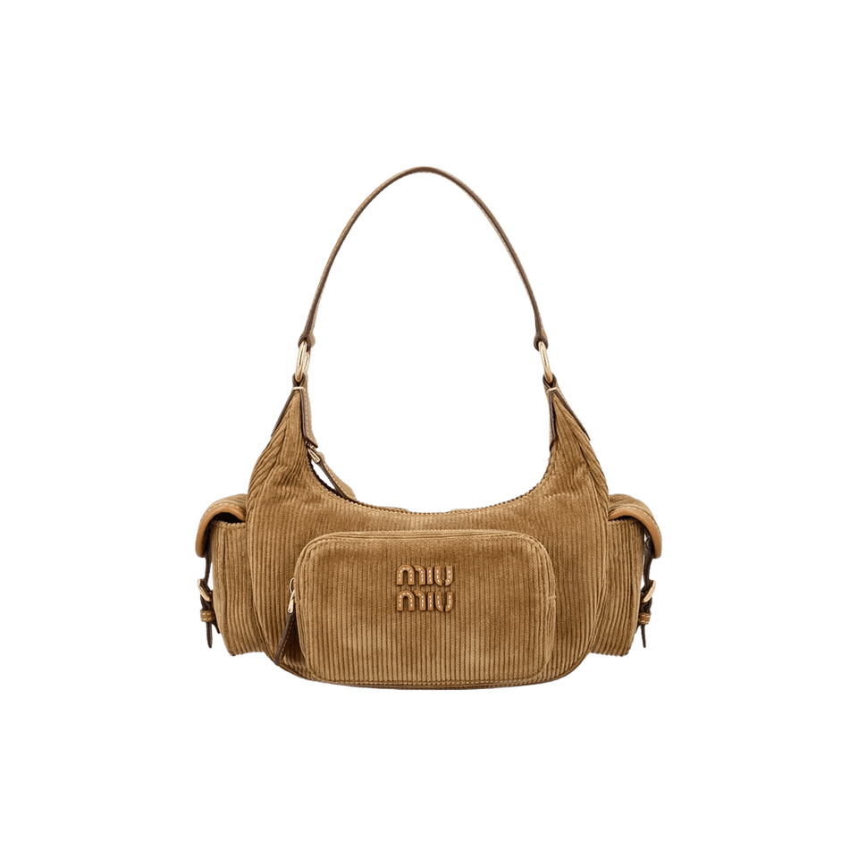 Miu Miu Corduroy Pocket Bag Cinnamon