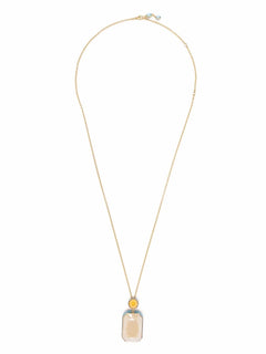 Orbita octagon cut crystal necklace