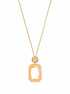 Orbita octagon cut crystal necklace