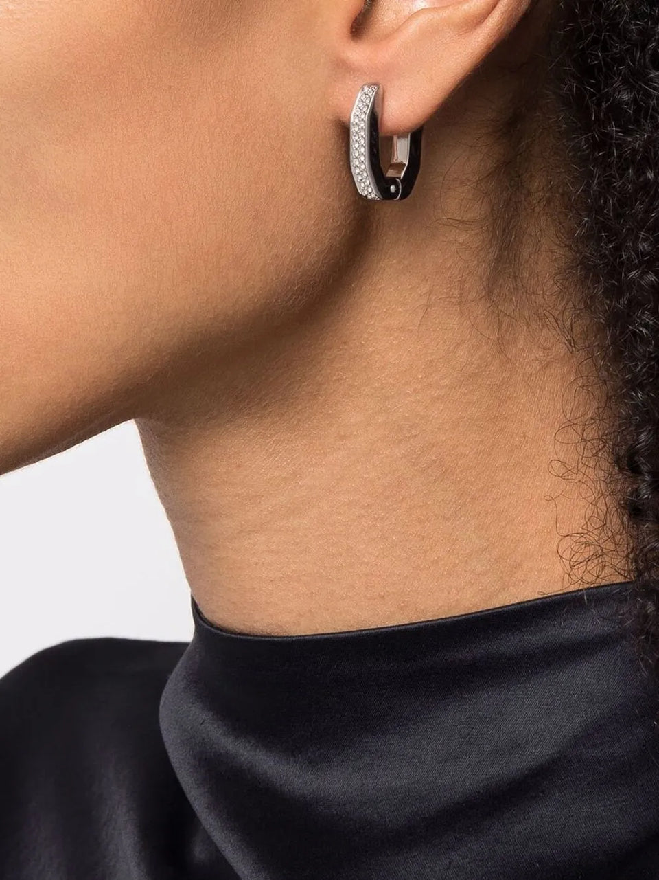 Dextera octagonal hoop earrings