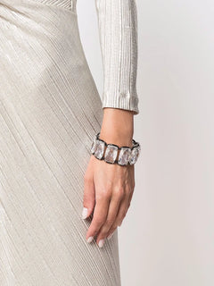 Harmonia floating crystal cuff