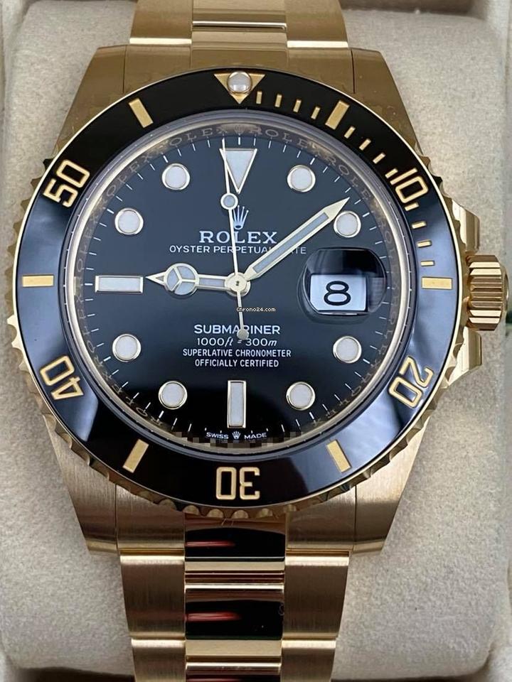 Rolex | Submariner | 126618LN | Yellow gold | Yellow gold | Black | Automatic