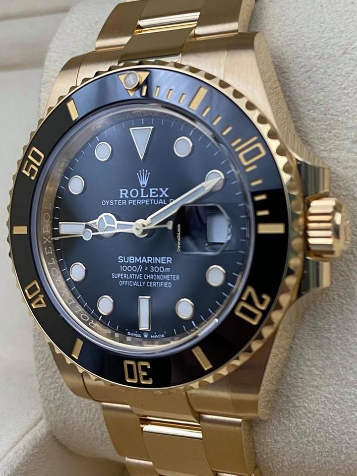 Rolex | Submariner | 126618LN | Yellow gold | Yellow gold | Black | Automatic