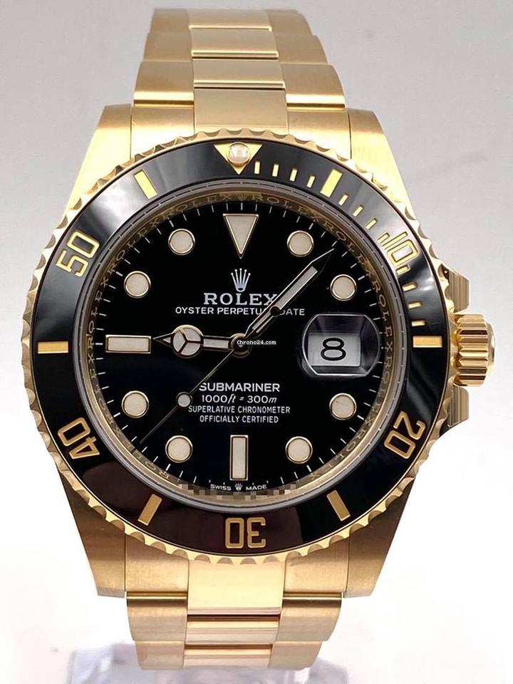 Rolex | Submariner | 126618LN | Yellow gold | Yellow gold | Black | Automatic
